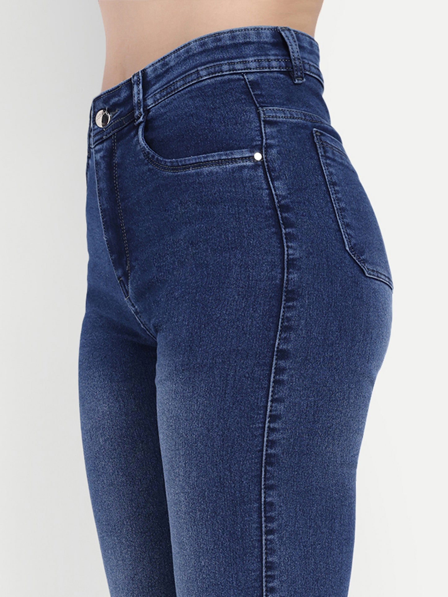 Pocket View Of Dickkny Relaxed Fit AW Blue High Rise Regular Denim Blend Jeans
