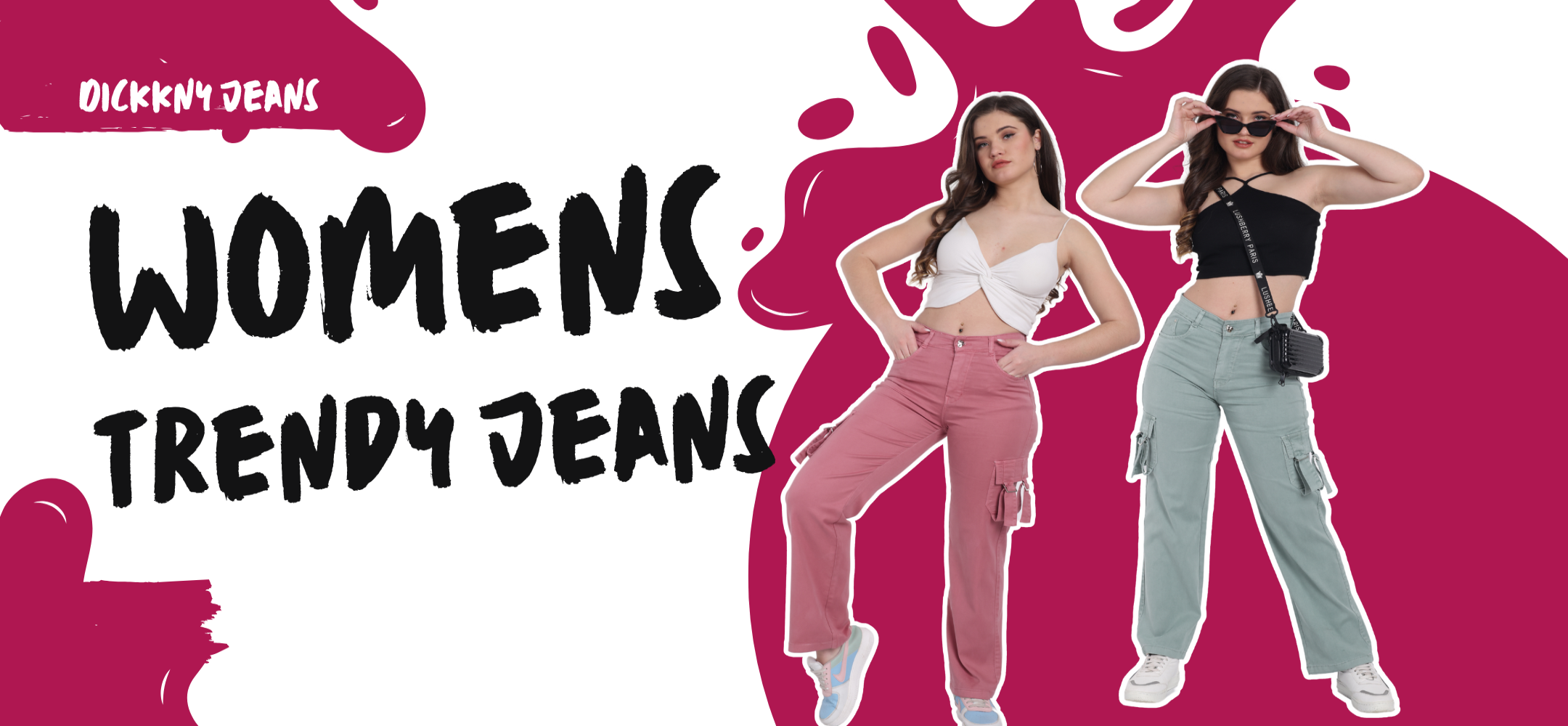 Dickkny Womens trendy jeans