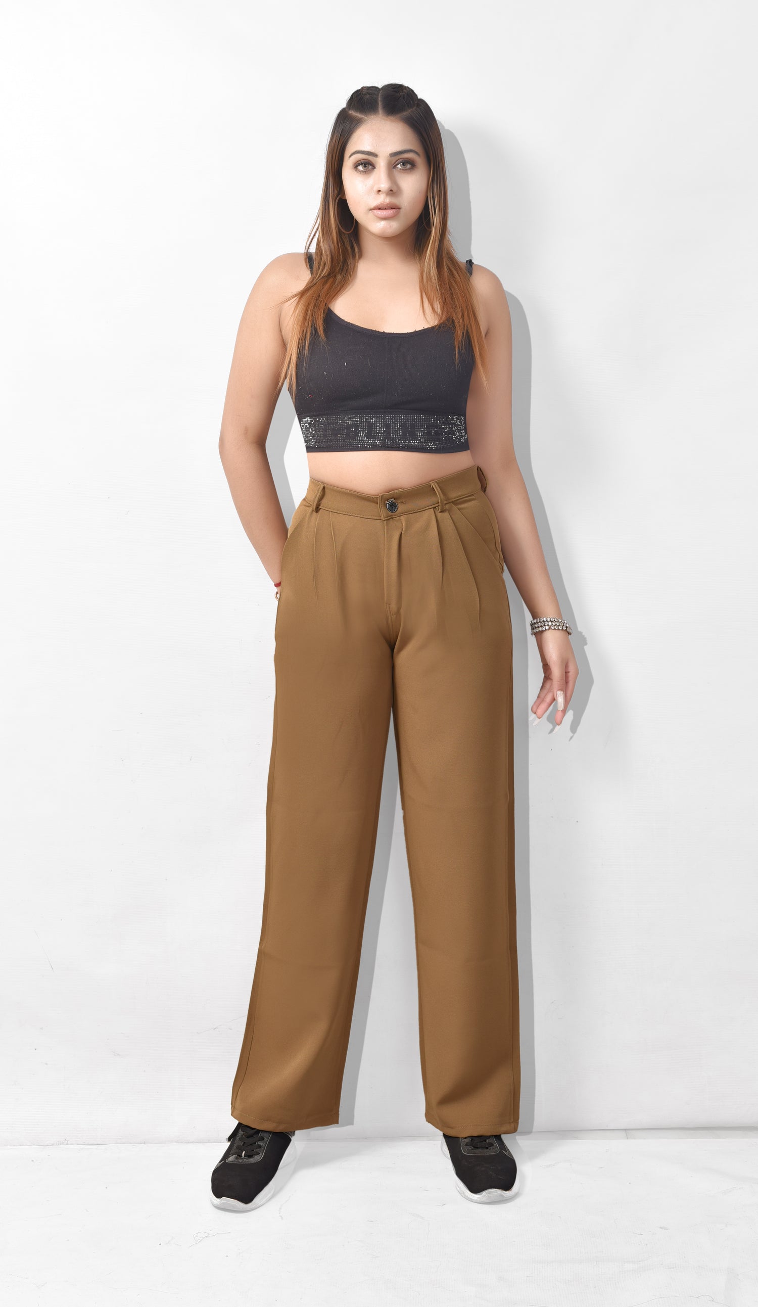 KhakhiKoreanPantForWomen