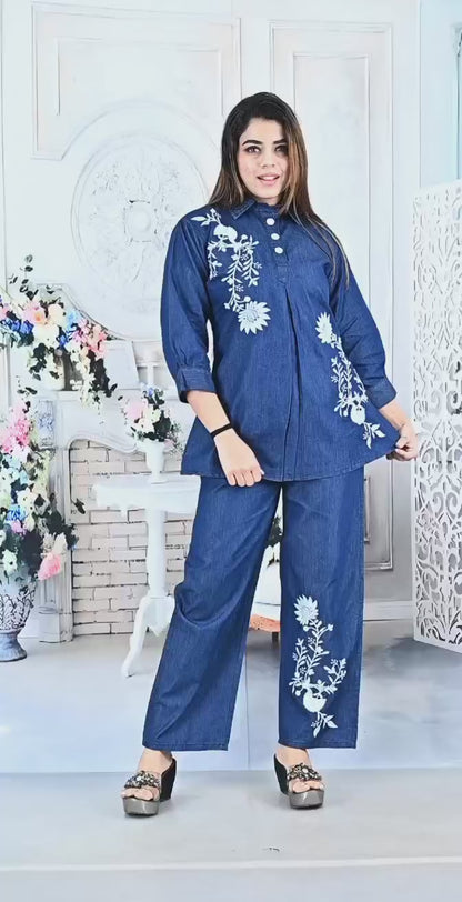 Denim Coord Set for women - 2