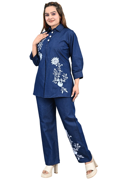 women denim coord set